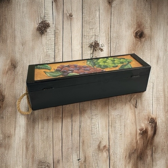 Decorative Wooden Wine Box by Dennis East International ~ Grapes - Picture 6 of 10
